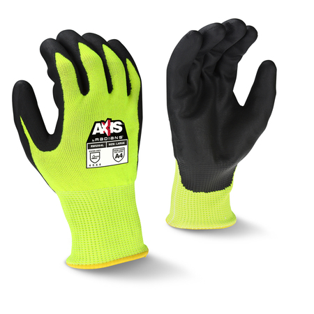RADIANS Cut Resistant Coated Gloves, A4 Cut Level, Foam Nitrile, L RWG564TL