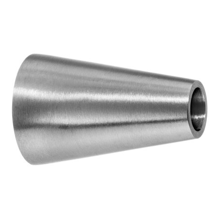 USA INDUSTRIALS Sanitary Fitting, Butt Weld, 304SS, Reducer, 2-1/2" x 1-1/2", Wall Thickness: 0.065" ZUSA-STF-BW-123