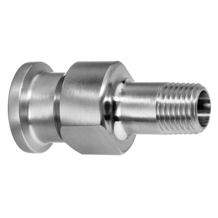 USA INDUSTRIALS Sanitary Fitting, 316SS, Male Reducer, 2" Quick-Clamp x 1" NPT Male ZUSA-STF-QC-499