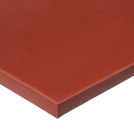 Zoro Select Silicone Sheet, 40A, 36"x36"x0.375", Red BULK-RS-S40-20