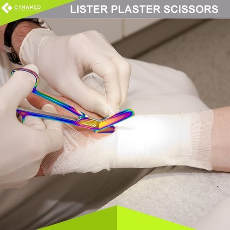 Cynamed Lister Bandage Scissors, 5.5", Titanium CYZR-0045