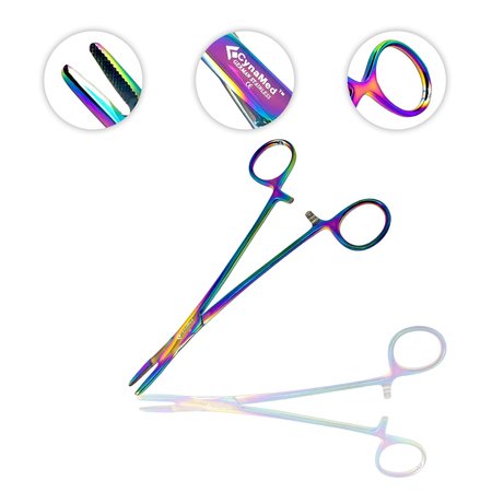 CYNAMED Multi Color Rainbow Hemostats with Sciss CYZR-1093