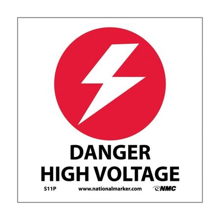 NMC Danger High Voltage Sign S11P