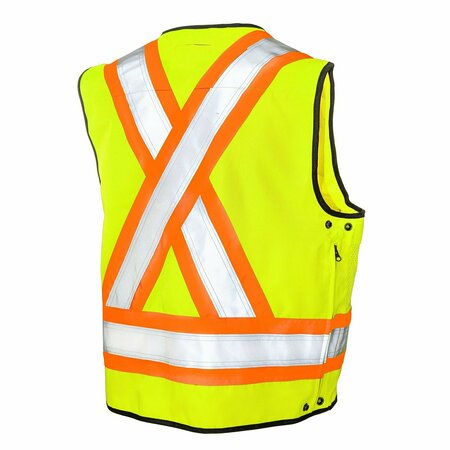 Tough Duck Surveyor Safety Vest, S31311-FLGR-L S31311