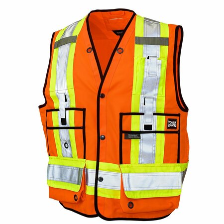 TOUGH DUCK Surveyor Safety Vest, S31331-FLOR-4XL S31331