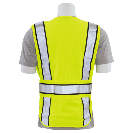 Erb Safety Vest, ANSI, Break-Away, Hi-Viz, Lime, 5XL/6XL 61304