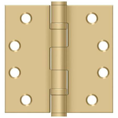 DELTANA Satin Brass Square Hinge S44HDBB4