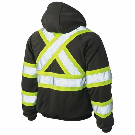 Tough Duck Insulated Safety Hoodie, S47431-BLK-4XL S47431