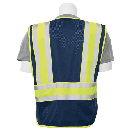Erb Safety M/L Expandable Public Safety Vest, Navy 61252