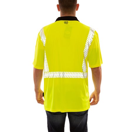 Tingley Job Sight Polo Shirt, Size 3XL, Hi-Vis Green/Yellow S74022