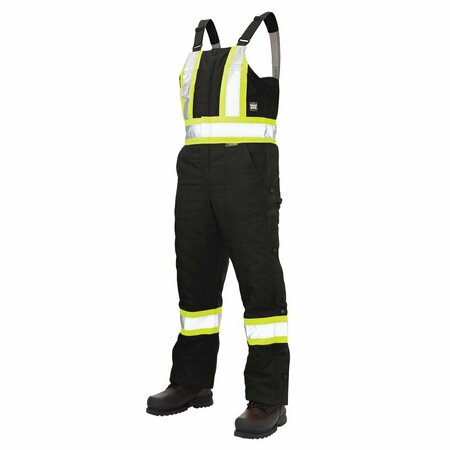TOUGH DUCK Insulated Safety Overall, Black, 2XL S75721