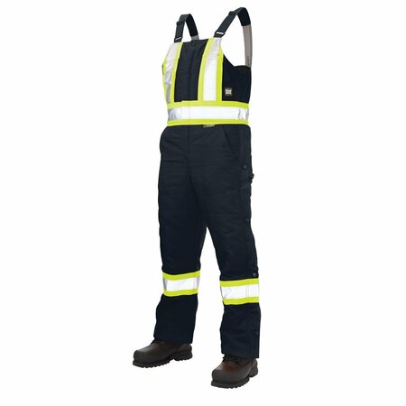 TOUGH DUCK Insulated Safety Overall, Navy, 4XL S75731