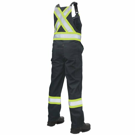 Tough Duck Unlined Safety Overall, S76911-BLACK-L S76911