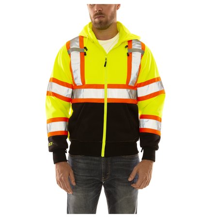 TINGLEY High Visibility Sweatshirt, XL, Polyester S78122C