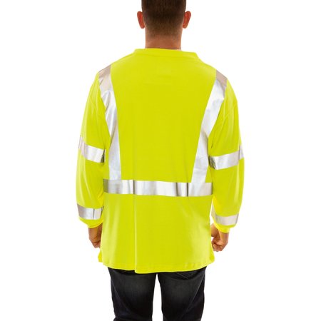 Tingley Job Sight FR Long Sleeve T-Shirt, Yellow, 4XL S85522