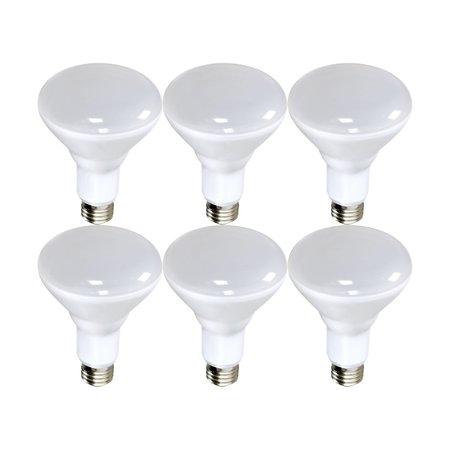 Satco Bulb, LED, 10W, BR30, Medium, 120V, PK6 S9021