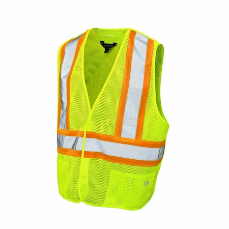 TOUGH DUCK Safety Vest 5-Point Tear-away, S9I011-FLG S9i011