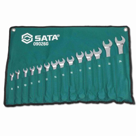 SATA Metric Combination Wrench Set, 14 Pc. ST09026G