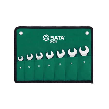 SATA Metric Stubby Combination Ratcheting Wre ST09034