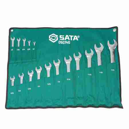 SATA SAE Combination Wrench Set, 16 Pc. ST09074G