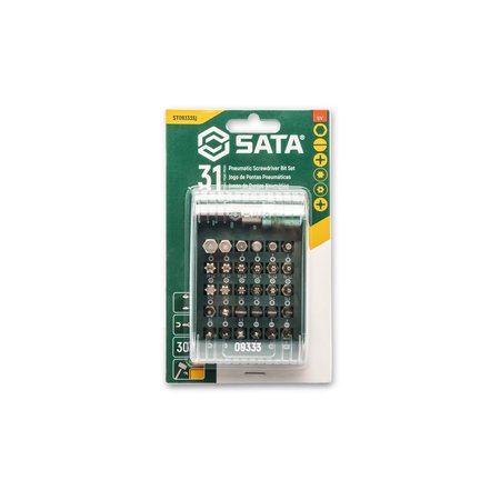 Sata Drive 1/4in Pneumatic Bit Set, 31 Pc. ST09333SJ