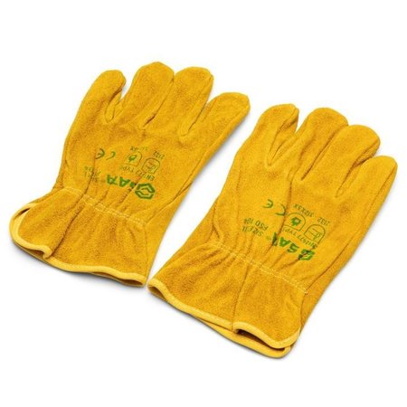 Sata Leather Work Gloves, 4 Pairs, X-Large STFS0104