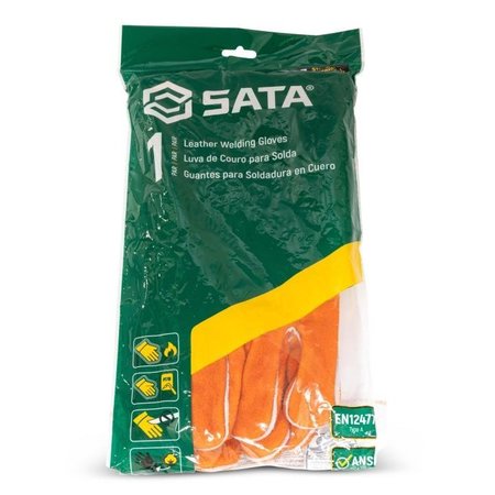 Sata Leather Welding Gloves, 1 Pair, Large STFS0105