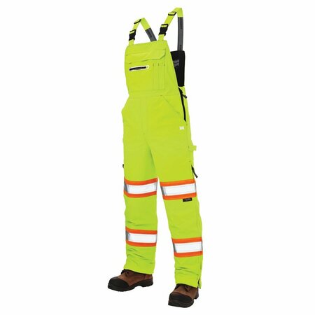 TOUGH DUCK Safety Bib w/Flex Fabric, Fluor.M SB061