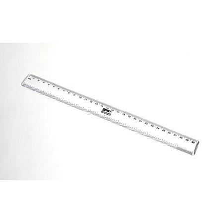 UNITED SCIENTIFIC Clear Plastic Ruler, 6 SCALE6