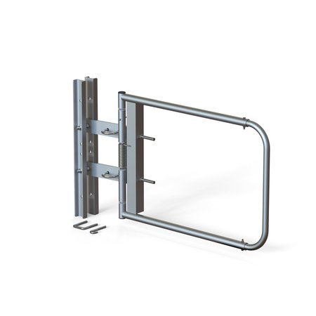 EGA PRODUCTS Safety Swing Gate, Fits 40"-48" Opening, Self Closing, Finish: Stainless Steel SCG-X-S