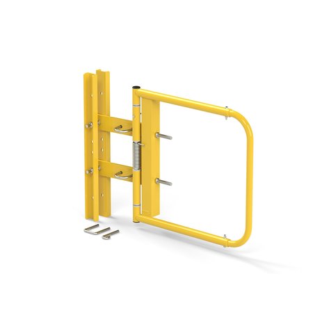 EGA PRODUCTS Safety Swing Gate, Fits 24"-40" Opening, Self Closing, Finish: Yellow SCG-W-Y