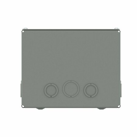 Wiegmann Carbon Steel Enclosure, 12 in H, 12 in W, 8 in D, NEMA 1, Screw On SC121208