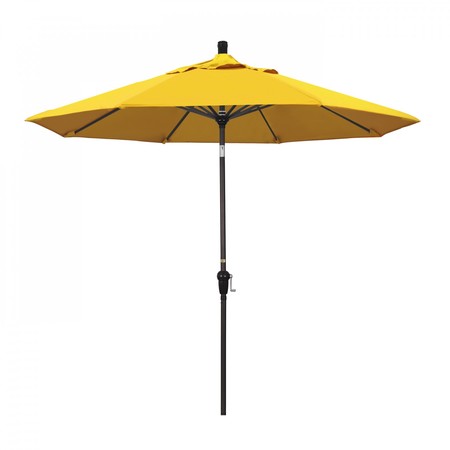 CALIFORNIA UMBRELLA Patio Umbrella, Octagon, 102.38" H, Sunbrella Fabric, Sunflower Yellow 194061039229