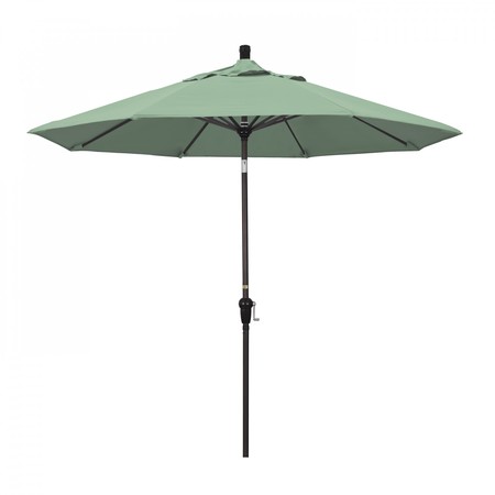 CALIFORNIA UMBRELLA Patio Umbrella, Octagon, 102.38" H, Pacifica Fabric, Spa 194061039687