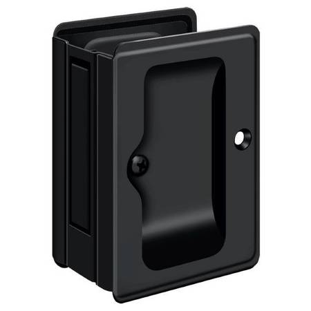 Deltana Heavy Duty Pocket Lock, Adjustable, 3-1/4" X 2 1/4" Passage Black SDPA325U19