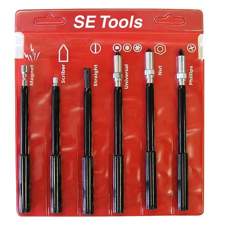 S.E. TOOLS Non-Conductive Nylon Handle Screw Starter Kit SESNH6K90