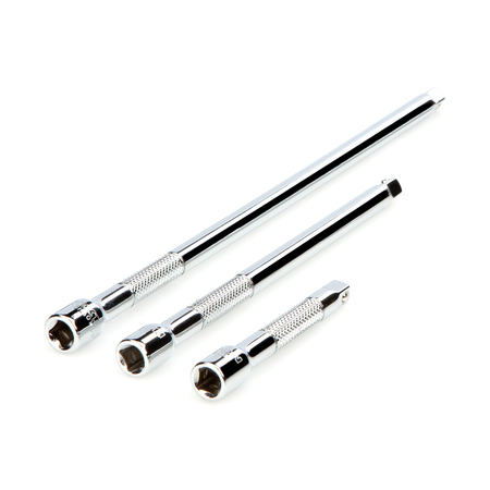 Tekton 1/4 Inch Drive Extension Set, 3-Piece (3, 6, 9 in.) SHA90004