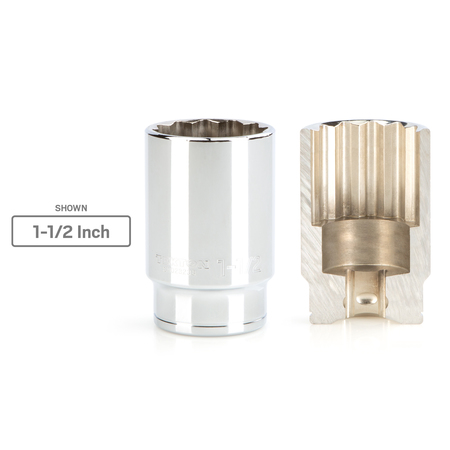 Tekton 1/2 Inch Drive x 1-7/16 Inch Deep 12-Point Socket SHD23236