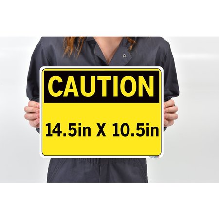 Vestil Vinyl Label Sign, 10-1/2" H, 14-1/2" W, Vinyl Label, Rectangle, English, SI-C-05-C-LB-011 SI-C-05-C-LB-011