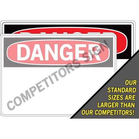 Vestil Vinyl Label Sign, 10-1/2" H, 14-1/2" W, Vinyl Label, Rectangle, English, SI-D-07-C-LB-011 SI-D-07-C-LB-011