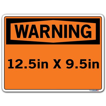 Vestil Vinyl Label Sign, 9-1/2" H, 12-1/2" W, Vinyl Label, Rectangle, English, SI-W-22-B-LB-011 SI-W-22-B-LB-011