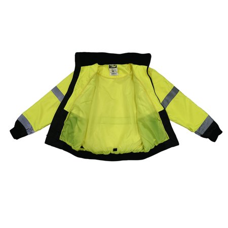 Radians Radians SJ110B Class 3 Two-in-One High Visibility Bomber Safety Jacket SJ110B-3ZGS-4X
