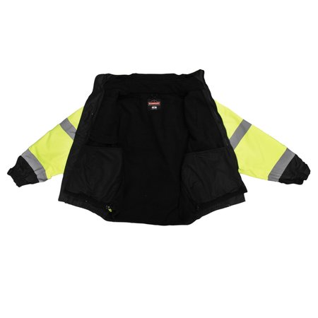 Radians Radians SJ210B Three-in-One Deluxe High Visibility Bomber Jacket SJ210B-3ZGS-M