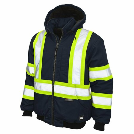 TOUGH DUCK Duck Safety Bomber, SJ252-NAVY-4XL SJ252