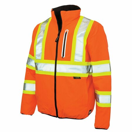 TOUGH DUCK Reversible Safety Jacket, SJ271-FLOR-XS SJ271