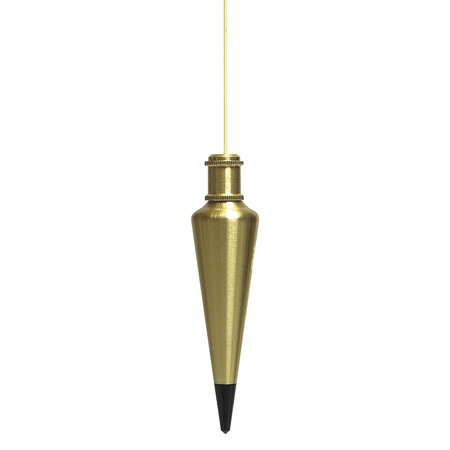 SANDS LEVEL & TOOL CO Professional Brass Engineer Plumb, 12 oz. SL42