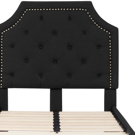Flash Furniture Brighton Twin Platform Bed, Black SL-BK4-T-BK-GG