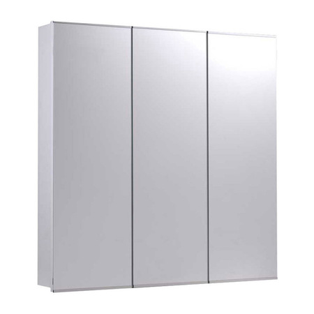 KETCHAM 30" x 36" Surface Mounted Stainless Steel Trim Tri-View Cabinet SM-3036