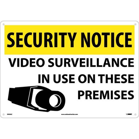 NMC Security Notice Video Surveillance In Use Sign, SN20AC SN20AC