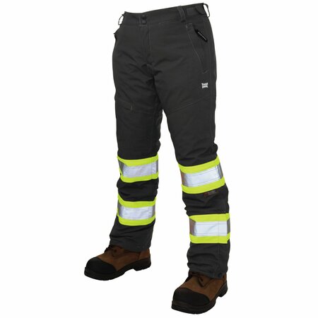 TOUGH DUCK Womens Insulated Flex Safety Pant, Blk. SP071